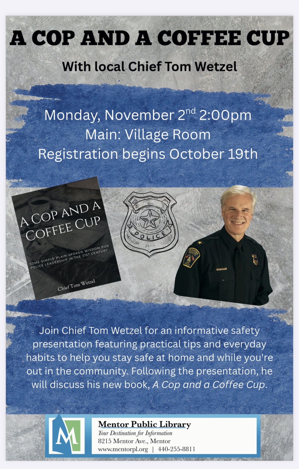 A Cop and A Cup of Coffee event flyer